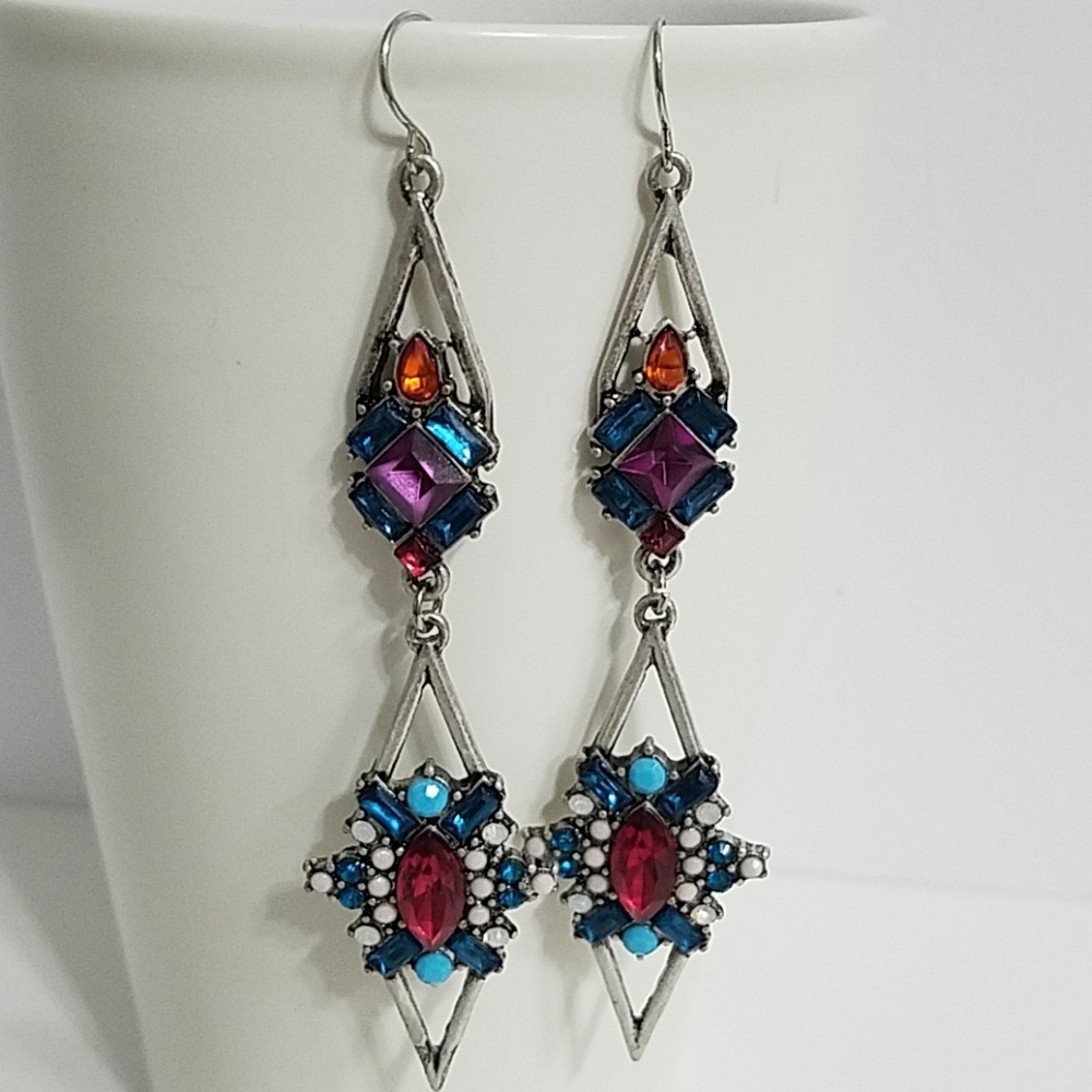 Multicolored Dangle Earrings